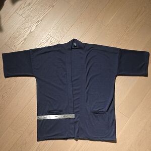 Navy Blue Open Cardigan